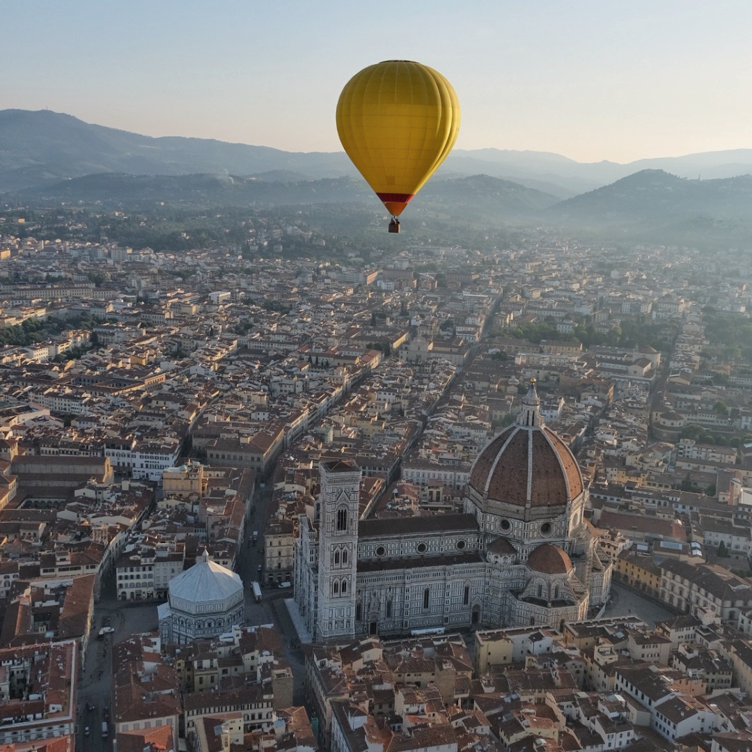 Volo in mongolfiera sopra firenze ballooning in florence esperienze in toscana esperienze in italia idea regalo toscana mongolfiera