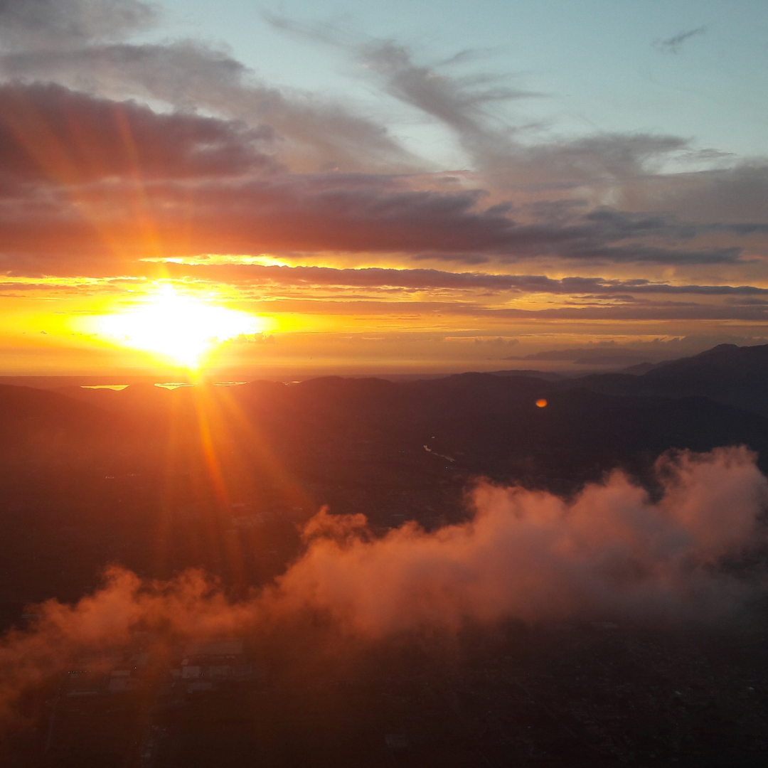 Volo sulla città di Lucca
